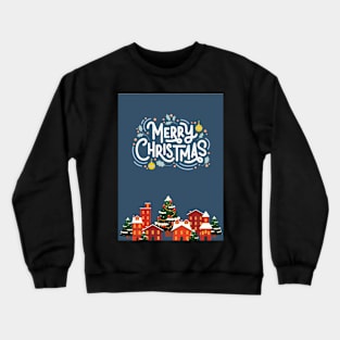 Merry Christmas Greeting Card -02 Crewneck Sweatshirt